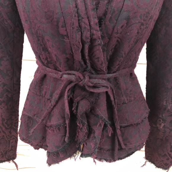 Nordstrom Lux Baroque Peplum Wrap Blazer - Picture 2 of 14